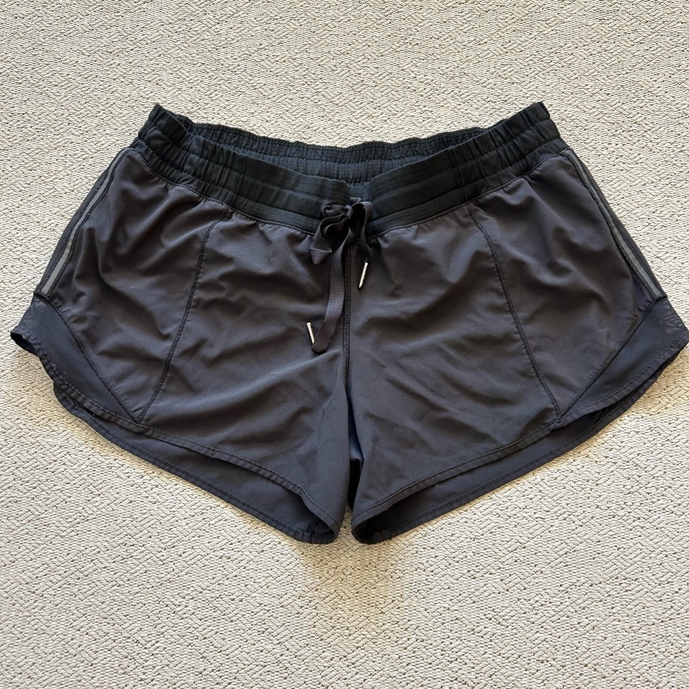 Lululemon Black Hotty Hot Athletic Running Shorts 8
